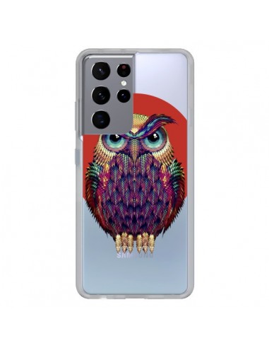 Coque Samsung Galaxy S21 Ultra et S30 Ultra Chouette Hibou Owl Transparente - Ali Gulec