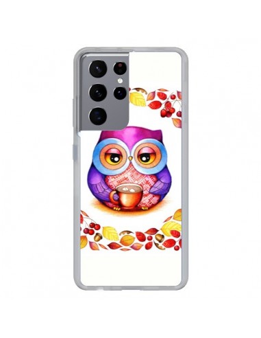 Coque Samsung Galaxy S21 Ultra et S30 Ultra Chouette Automne - Annya Kai