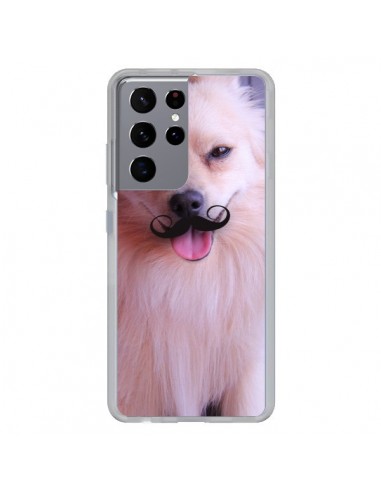 Coque Samsung Galaxy S21 Ultra et S30 Ultra Clyde Chien Movember Moustache - Bertrand Carriere
