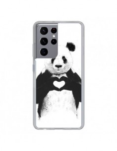Coque Samsung Galaxy S21 Ultra et S30 Ultra Panda Amour...