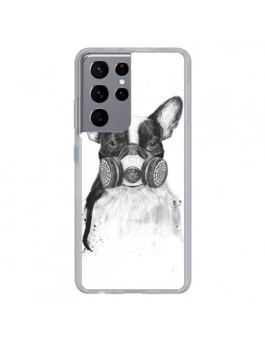 Coque Samsung Galaxy S21 Ultra et S30 Ultra Tagueur Bulldog Dog Chien Big City Life - Balazs Solti