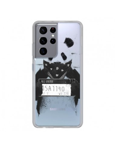 Coque Samsung Galaxy S21 Ultra et S30 Ultra Bad Panda Transparente - Balazs Solti