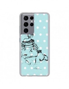 Coque Samsung Galaxy S21 Ultra et S30 Ultra Croquis Pois...