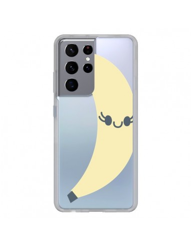Coque Samsung Galaxy S21 Ultra et S30 Ultra Banana Banane Fruit Transparente - Claudia Ramos