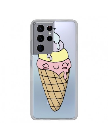 Coque Samsung Galaxy S21 Ultra et S30 Ultra Ice Cream Glace Summer Ete Parfum Transparente - Claudia Ramos