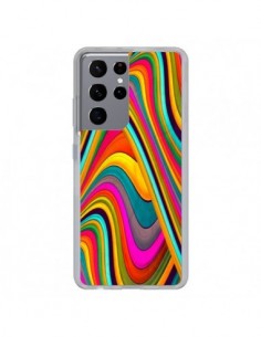 Coque Samsung Galaxy S21 Ultra et S30 Ultra Acid Vagues -...