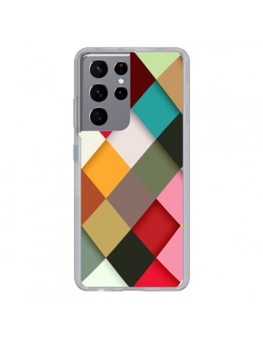 Coque Samsung Galaxy S21 Ultra et S30 Ultra Colorful Mosaique - Danny Ivan