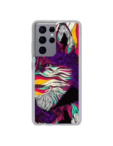 Coque Samsung Galaxy S21 Ultra et S30 Ultra Color Husky Chien Loup - Danny Ivan