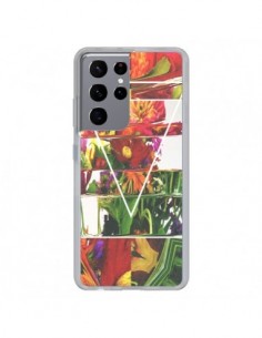 Coque Samsung Galaxy S21 Ultra et S30 Ultra Facke Flowers...