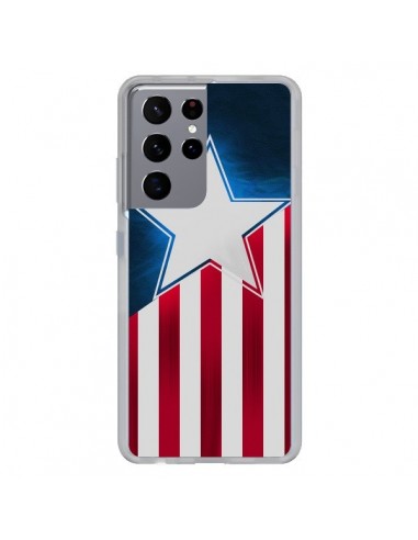 Coque Samsung Galaxy S21 Ultra et S30 Ultra Captain America - Eleaxart