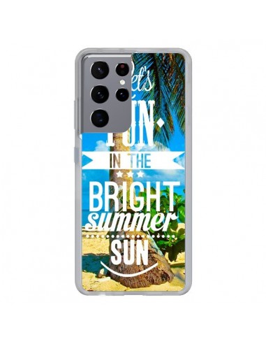 Coque Samsung Galaxy S21 Ultra et S30 Ultra Fun Summer Sun _té - Eleaxart