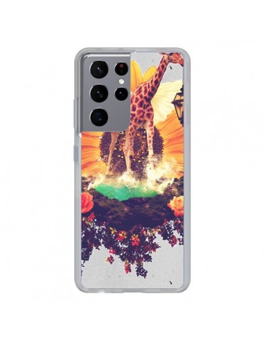 Coque Samsung Galaxy S21 Ultra et S30 Ultra Girafflower Girafe - Eleaxart