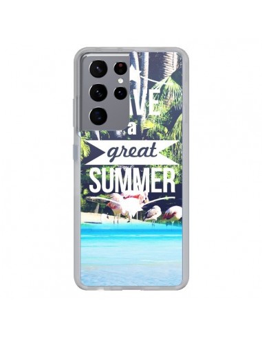 Coque Samsung Galaxy S21 Ultra et S30 Ultra Have a Great Summer Eté - Eleaxart