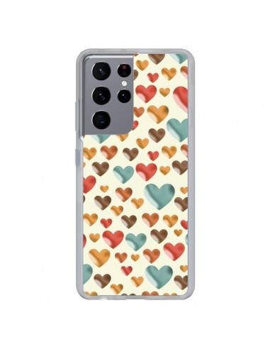 Coque Samsung Galaxy S21 Ultra et S30 Ultra Coeurs Color_s - Eleaxart