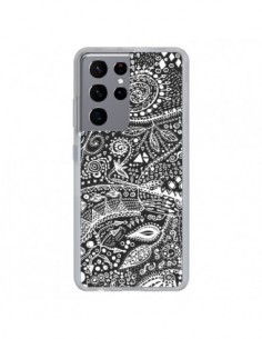 Coque Samsung Galaxy S21 Ultra et S30 Ultra Azteque Noir...