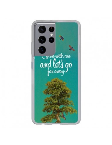 Coque Samsung Galaxy S21 Ultra et S30 Ultra Let's Go Far Away Tree Arbre - Eleaxart