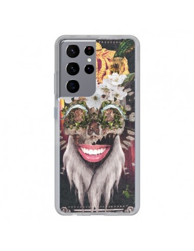 Coque Samsung Galaxy S21 Ultra et S30 Ultra My Best Costume Roi King Monkey Singe Couronne - Eleaxart