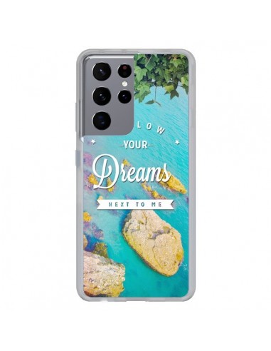 Coque Samsung Galaxy S21 Ultra et S30 Ultra Follow your dreams Suis tes rêves Islands - Eleaxart