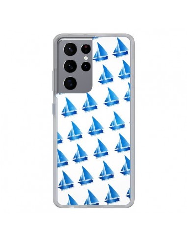 Coque Samsung Galaxy S21 Ultra et S30 Ultra Bateau Voilier Barquitos - Eleaxart