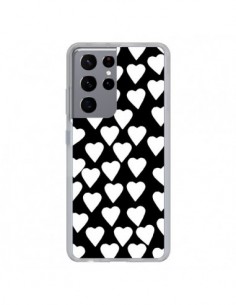 Coque Samsung Galaxy S21 Ultra et S30 Ultra Coeur Blanc -...