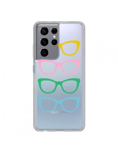 Coque Samsung Galaxy S21 Ultra et S30 Ultra Sunglasses Lunettes Soleil Couleur Transparente - Project M