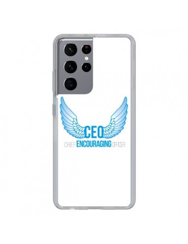 Coque Samsung Galaxy S21 Ultra et S30 Ultra CEO Chief Encouraging Officer Bleu - Shop Gasoline