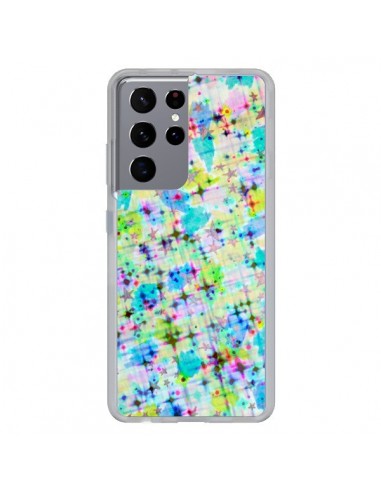 Coque Samsung Galaxy S21 Ultra et S30 Ultra Stars Etoiles Bleues - Ebi Emporium