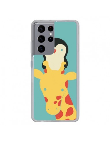 Coque Samsung Galaxy S21 Ultra et S30 Ultra Girafe Pingouin Meilleure Vue Better View - Jay Fleck