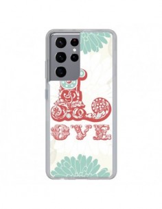 Coque Samsung Galaxy S21 Ultra et S30 Ultra Love Fleurs...