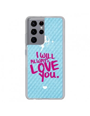 Coque Samsung Galaxy S21 Ultra et S30 Ultra I will always love you Cupidon - Javier Martinez