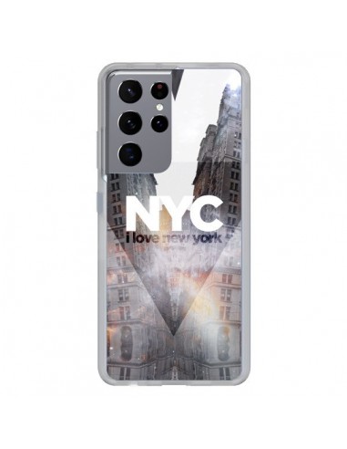 Coque Samsung Galaxy S21 Ultra et S30 Ultra I Love New York City Orange - Javier Martinez