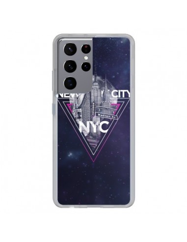 Coque Samsung Galaxy S21 Ultra et S30 Ultra New York City Triangle Rose - Javier Martinez