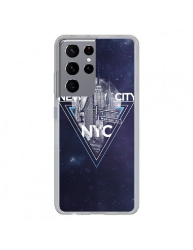 Coque Samsung Galaxy S21 Ultra et S30 Ultra New York City Triangle Bleu - Javier Martinez