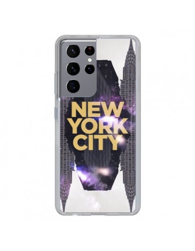 Coque Samsung Galaxy S21 Ultra et S30 Ultra New York City Orange - Javier Martinez