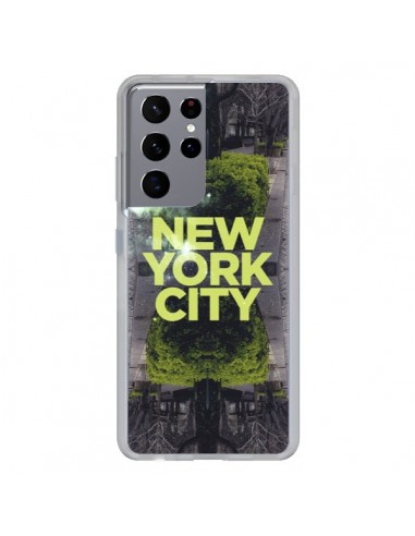 Coque Samsung Galaxy S21 Ultra et S30 Ultra New York City Vert - Javier Martinez