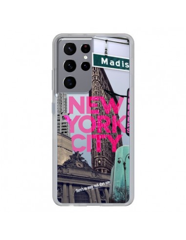 Coque Samsung Galaxy S21 Ultra et S30 Ultra New Yorck City NYC Transparente - Javier Martinez