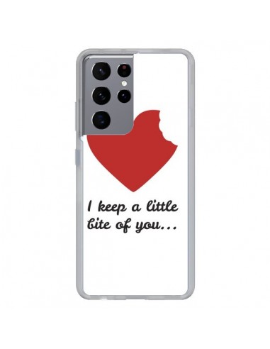 Coque Samsung Galaxy S21 Ultra et S30 Ultra I Keep a little bite of you Coeur Love Amour - Julien Martinez