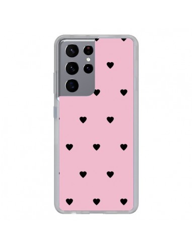 Coque Samsung Galaxy S21 Ultra et S30 Ultra Coeurs Roses - Jonathan Perez