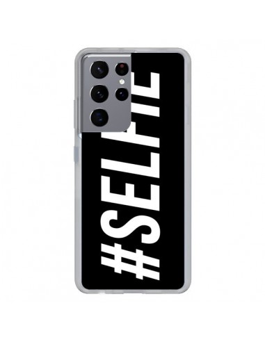 Coque Samsung Galaxy S21 Ultra et S30 Ultra Hashtag Selfie Noir Horizontal - Jonathan Perez