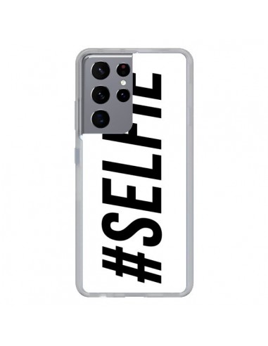 Coque Samsung Galaxy S21 Ultra et S30 Ultra Hashtag Selfie Blanc Horizontal - Jonathan Perez