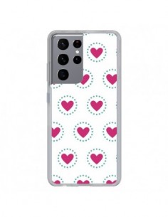 Coque Samsung Galaxy S21 Ultra et S30 Ultra Coeur Cercle...