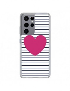 Coque Samsung Galaxy S21 Ultra et S30 Ultra Coeur Traits...
