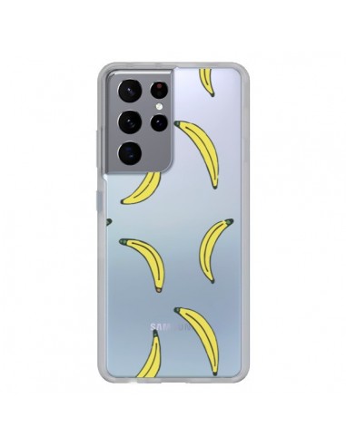 Coque Samsung Galaxy S21 Ultra et S30 Ultra Bananes Bananas Fruit Transparente - Dricia Do