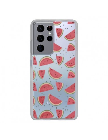 Coque Samsung Galaxy S21 Ultra et S30 Ultra Pasteques Watermelon Fruit Transparente - Dricia Do