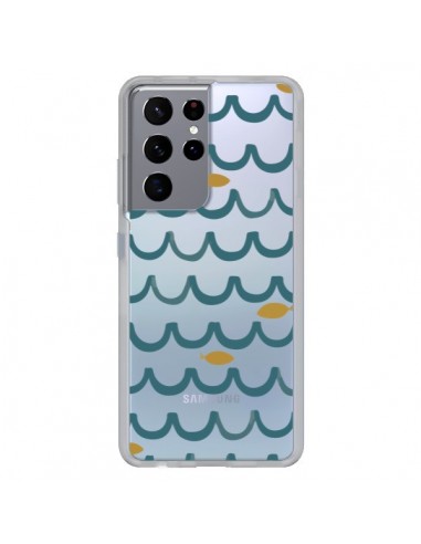 Coque Samsung Galaxy S21 Ultra et S30 Ultra Poisson Fish Water Transparente - Dricia Do