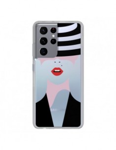Coque Samsung Galaxy S21 Ultra et S30 Ultra Femme Chapeau...