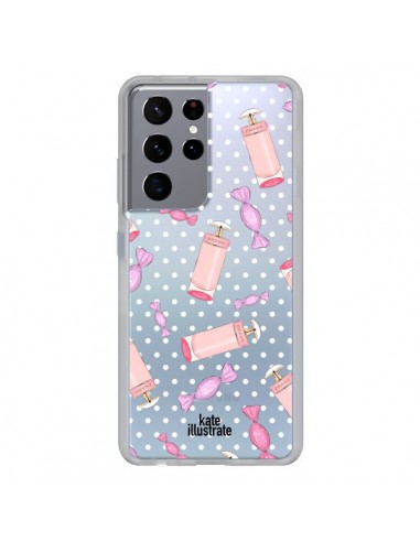 Coque Samsung Galaxy S21 Ultra et S30 Ultra Candy Bonbons Transparente - kateillustrate