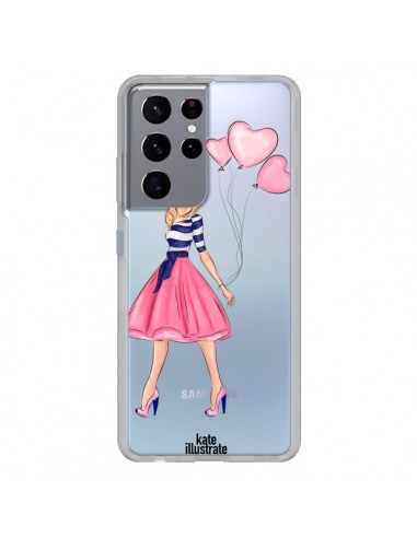 Coque Samsung Galaxy S21 Ultra et S30 Ultra Legally Blonde Love Transparente - kateillustrate