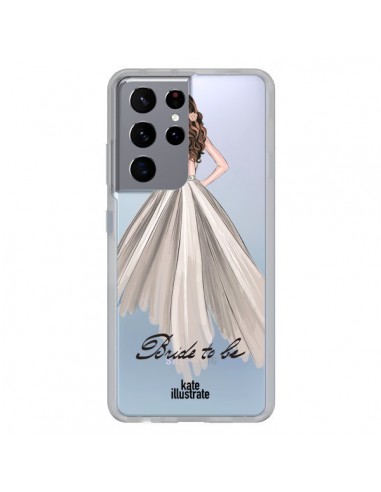 Coque Samsung Galaxy S21 Ultra et S30 Ultra Bride To Be Mariée Mariage Transparente - kateillustrate