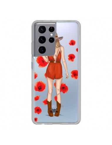 Coque Samsung Galaxy S21 Ultra et S30 Ultra Young Wild and Free Coachella Transparente - kateillustrate